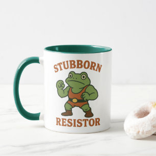 Hartnäckiger Widerstand - Motivierendes Frosch-Gym Tasse