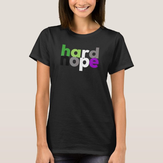 Hartnope Aroace Pride LGBTQ LGBT Aro Ace Aromanti T-Shirt (Vorderseite)