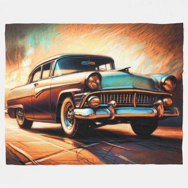 Hartpastellwagen Fleecedecke (Vorderseite (Horizontal))