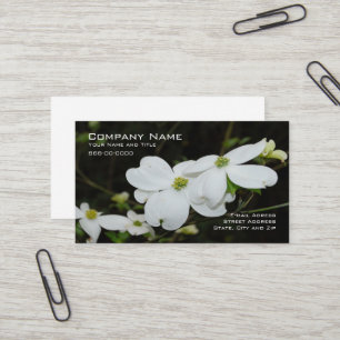 Hartriegel-Baum-Blumen-Geschäfts-Karte Visitenkarte