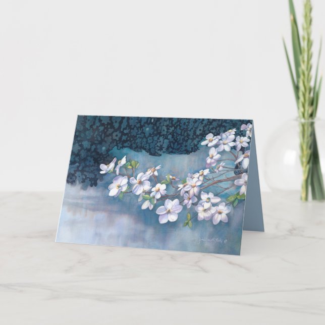 Hartriegel-Geburtstag Karte (Vorderseite)