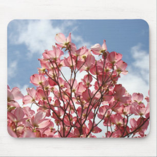 HARTRIEGEL-ROSA BLUMEN-MAUSUNTERLAGEN MOUSEPAD