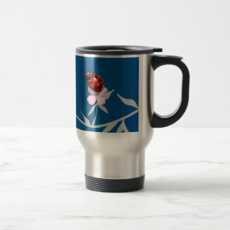 Hartriegelblütenherzstellen-Marienkäfer-Tasse Reisebecher