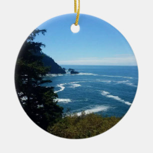 Hart's Cove, Oregon Coast Keramik Ornament