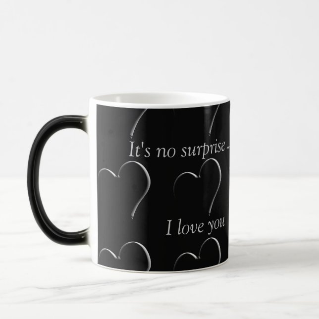 Hartsentwurf mit der verwandelnden Tasse der (Links)
