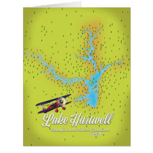 Hartwell Georgia und South Carolina USA map