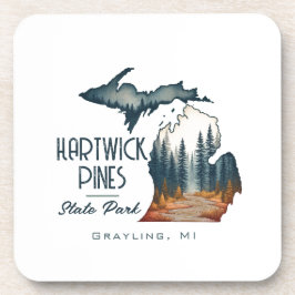 Hartwick Pines Staat Park Souvenir Geschenk Getränkeuntersetzer