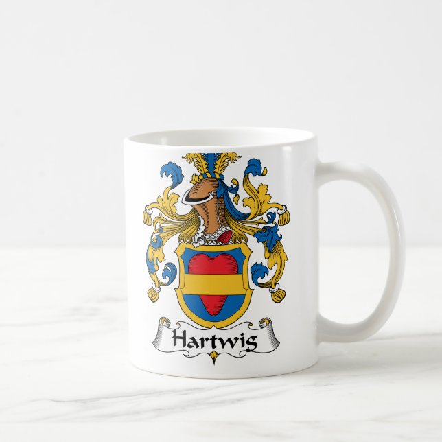 Hartwig-Familienwappen Kaffeetasse (Rechts)