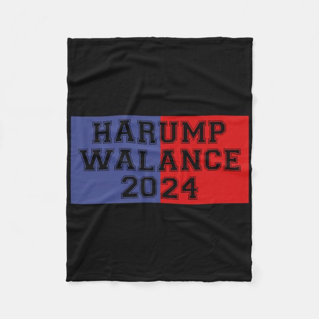 Harump Walance 2024 Shirt Harris Trump Wheimer Van Fleecedecke (Vorderseite)
