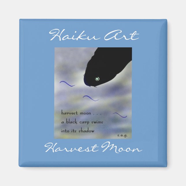 Harver Moon Haiku Art Magnet (Devant)