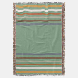 Harvest Blessings Striped Throw Blanket | Autumn Decke