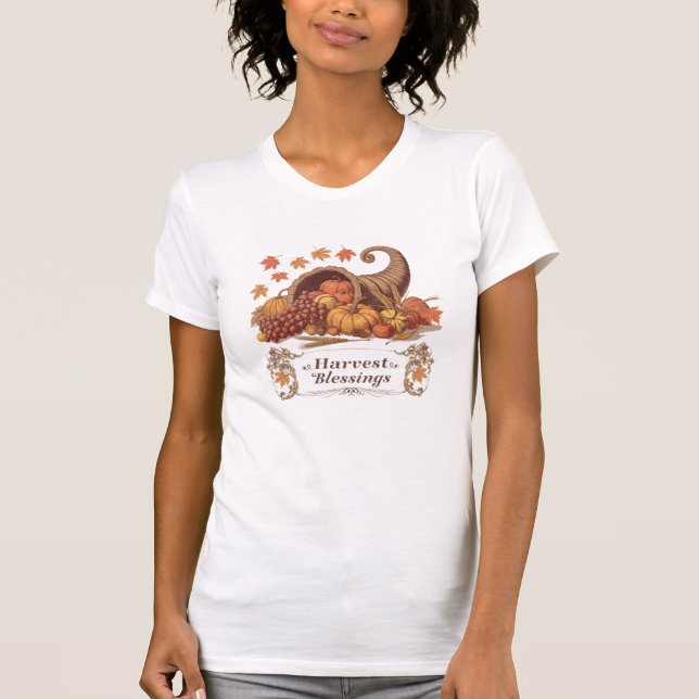 Harvest Blessings – Thanksgiving Vintage Tee (Vorderseite)