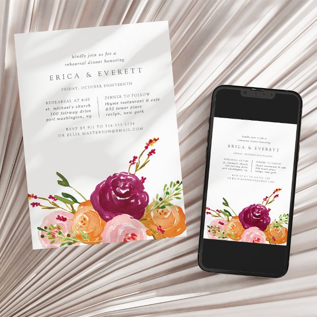 Harvest Bouquet Probe Dinner Einladung (Von Creator hochgeladen)