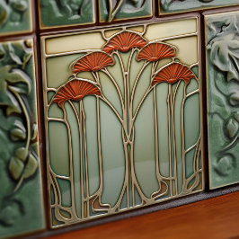 Harvest Crescendo Art Nouveau Keramik Tile Fliese