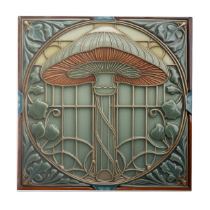 Harvest Crescendo Art Nouveau vintage Pilz Fliese