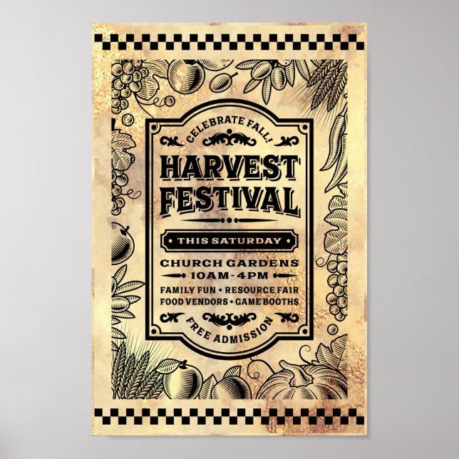 HARVEST FESTIVAL POSTER (Vorne)