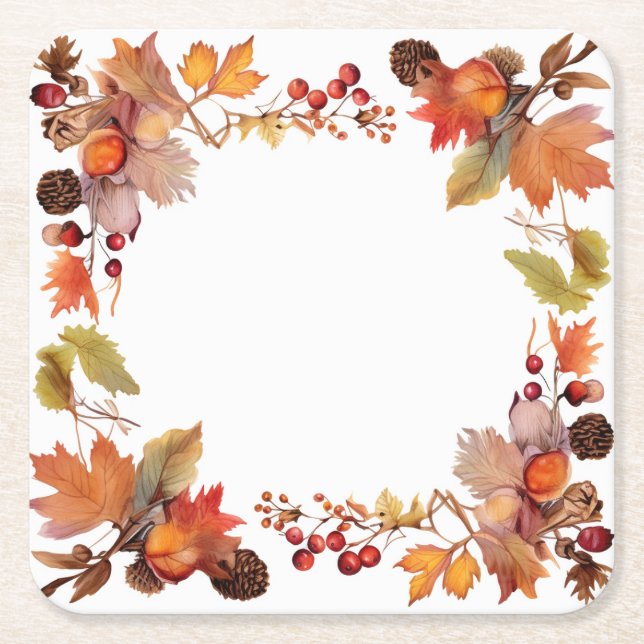 Harvest Glow: Ernte von Wreath Rechteckiger Pappuntersetzer (Vorderseite)
