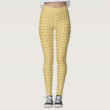 Harvest Gold Gingham Heart Patch Plaid