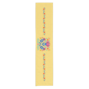 Harvest Gold mexikanische Inspiriert Blumentisch-R Kurzer Tischläufer