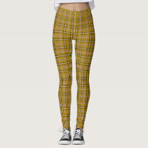 Harvest Gold Plaid Windowpane Pattern Retro