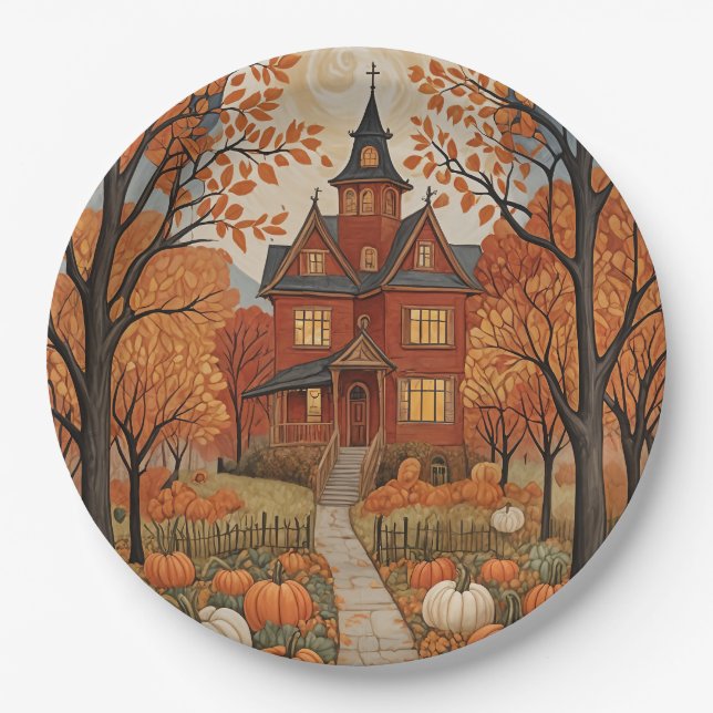 Harvest Haunt Pappteller (Vorderseite)