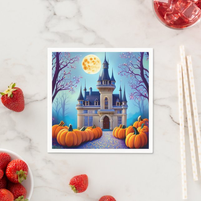 Harvest Moon Pumpkin Castell Paper Serviette (Beispiel)