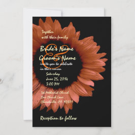 Harvest Orangenblume Hochzeit Ver 007 Einladung