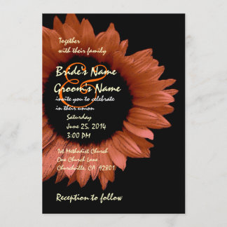Harvest Orangenblume Hochzeit Ver 007 Einladung