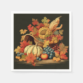 Harvest Segen Korb: Schönes Fest Serviette