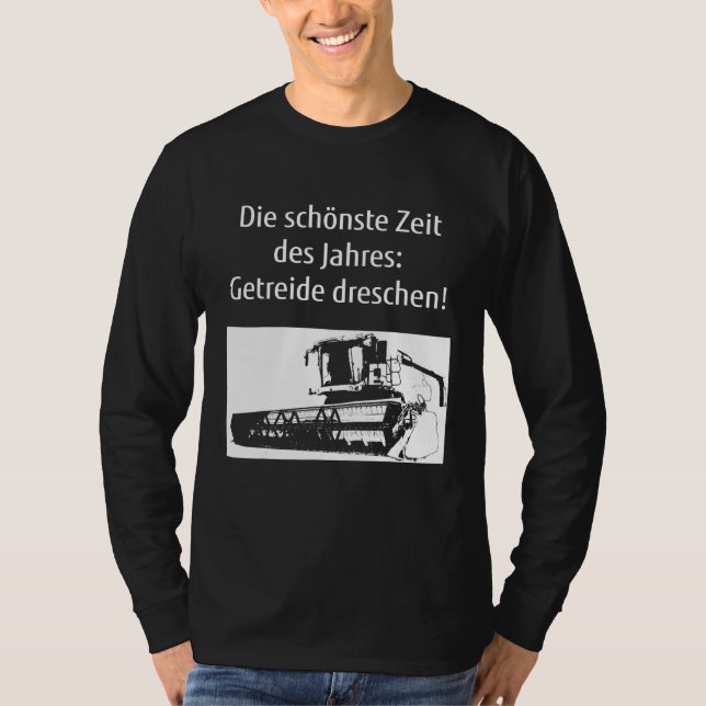 Harvester Bauer Bauer Agriculture Grain kombiniere T-Shirt (Vorderseite)