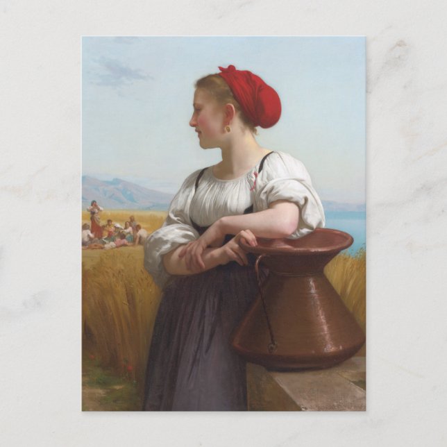Harvester von Bouguereau Postkarte (Vorderseite)