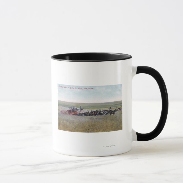 Harvesting Wheat Scene Tasse (Rechts)