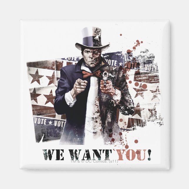 Harvey Dent - Wir haben dich Gewollt! Magnet (Vorne)