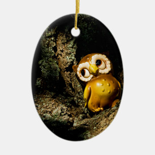 Harvey die Eule I Keramikornament