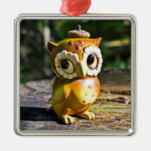 Harvey die Eule III Ornament Aus Metall