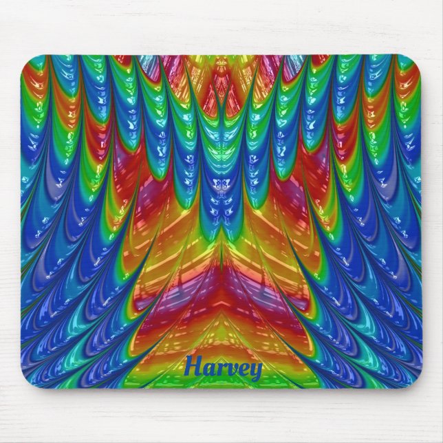 HARVEY ~ Hübsches 3D-Muster ~ Personalisiert Mousepad (Vorne)
