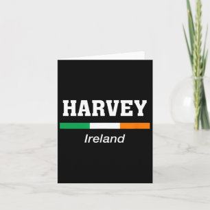 Harvey Irish Family Name St Patricks Day Irland Karte