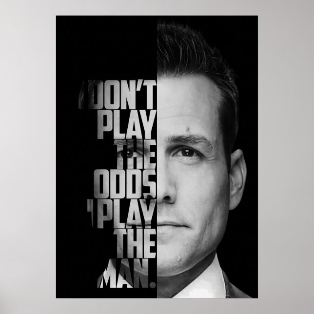 Harvey Specter Quotes Poster (Vorne)