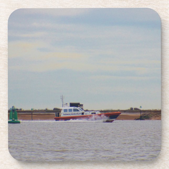 Harwich Hafen-Versuchsboot Untersetzer (Vorderseite)