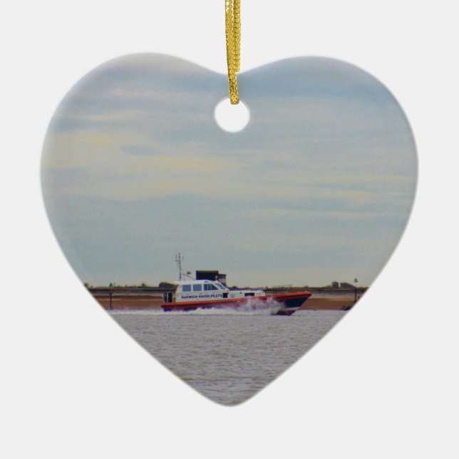 Harwich-Haven-Pilot-Boot Keramik Ornament (Vorne)