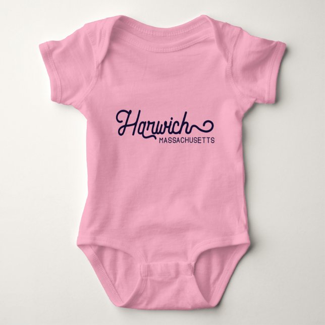 Harwich Massachusetts Baby Bodysuit Baby Strampler (Vorderseite)