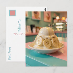 Harz-Bananen-Sundae   In Kontakt bleiben Postkarte