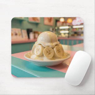 Harz-Bananensundae Retro-Eisdiele Mousepad