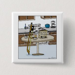 Harz-Kleie-Schnur-Instrument-Bogen-Cartoon Button