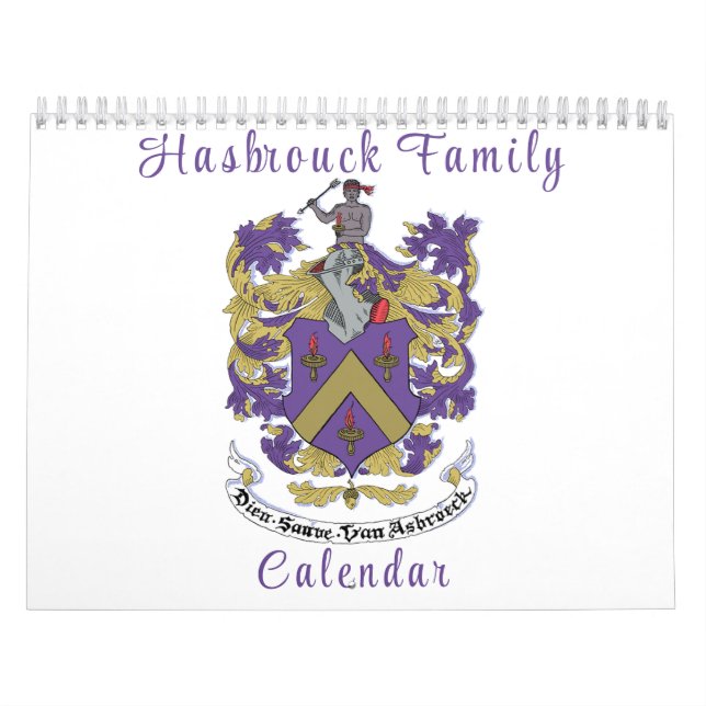 Hasbrouck Family Wall Calendar Kalender (Titelbild)
