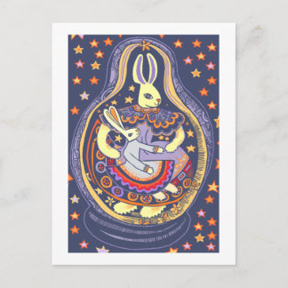 Häschen Babooshka Postkarte