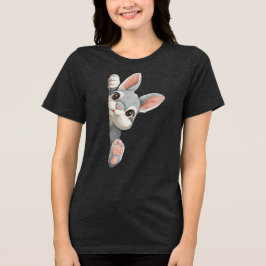 Häschen beobachtet dich Tri-Blend shirt