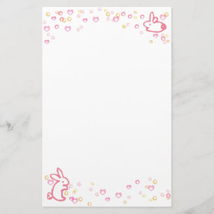 Häschen-Briefpapier Briefpapier