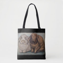 Häschen, das Kaninchen-Tier-Kunst zeichnet Tasche