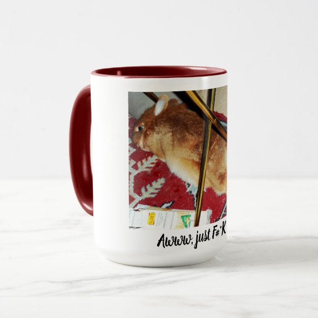 Häschen F##K Kapitän-Carrots Tasse (Vorderseite Links)